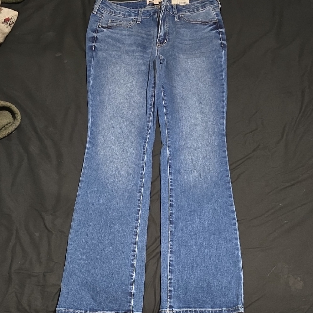 SO Women's Boot Cut Jeans in Blue